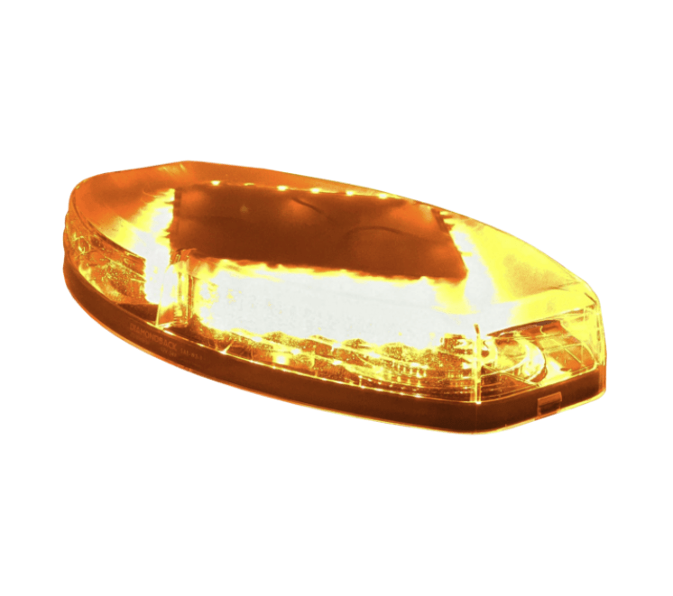 14" Amber LED Warning Light Bar - Single Bolt Mount