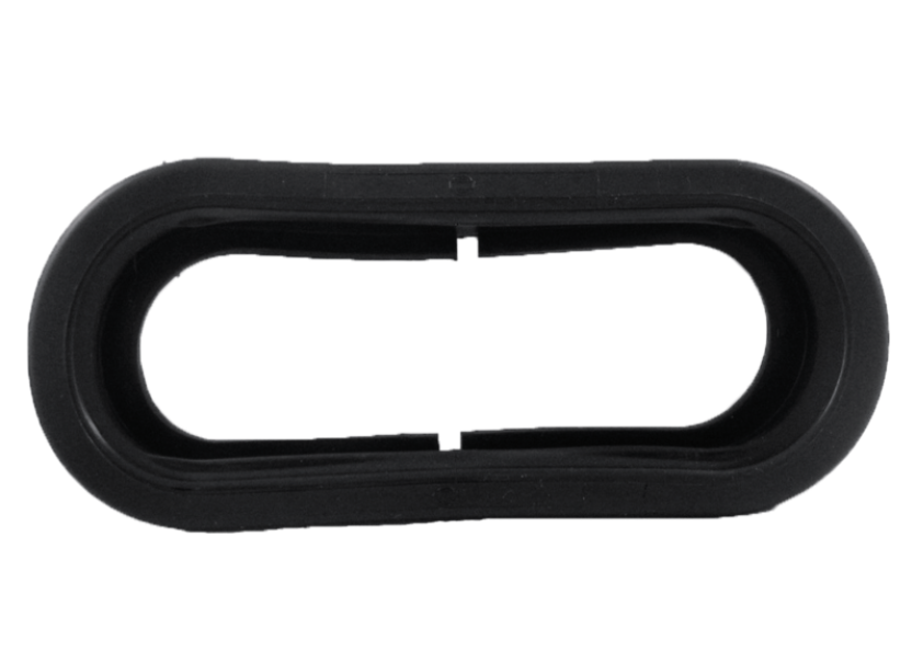 Oval 6" light grommet open back