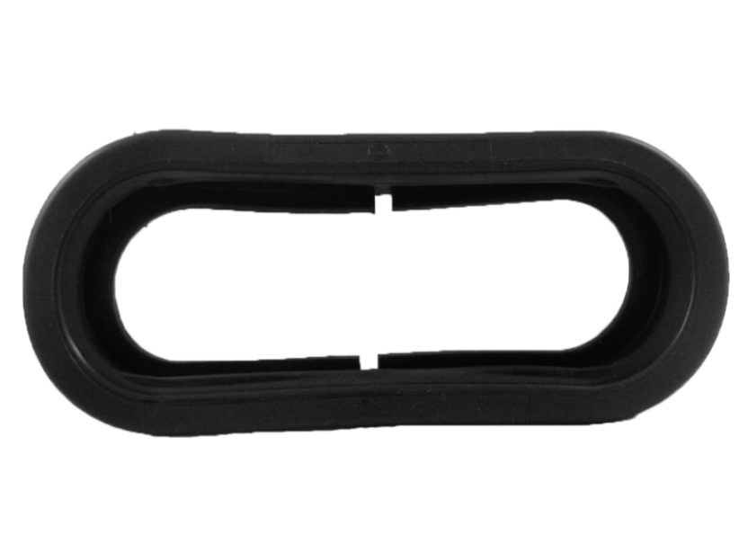 Oval 6" light grommet open back