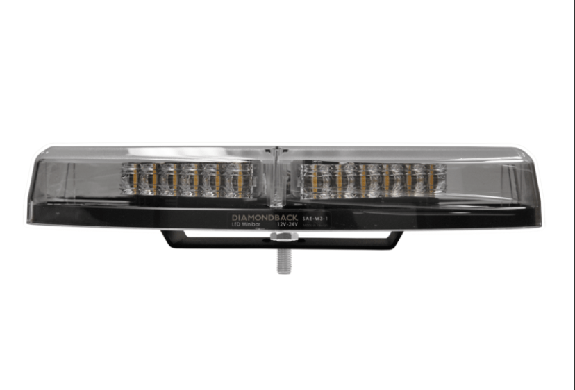 14" Amber LED Warning Light Bar - Single Bolt Mount