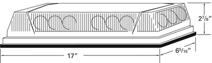 17" Low-Profile LED Mini Light Bar + aux
