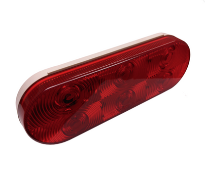 LED red oval stop/tail light