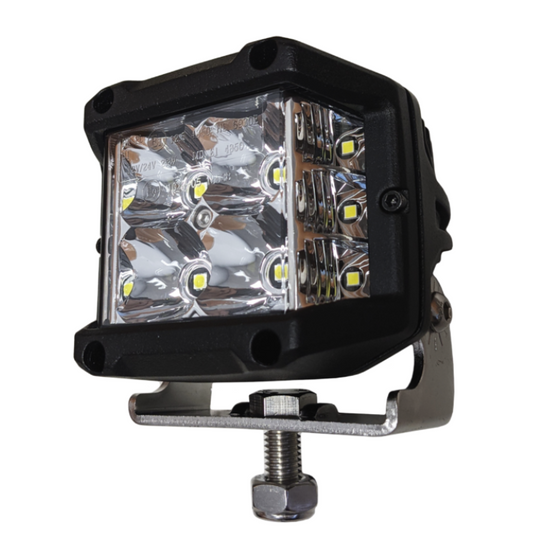 Wide LED Flood Lamp + Side Shooters (3,540 Lumens)