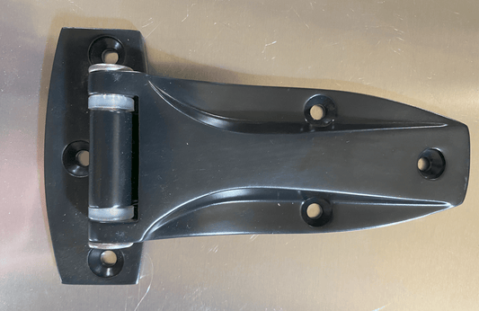 Black coated stainless cabinet door hinge
