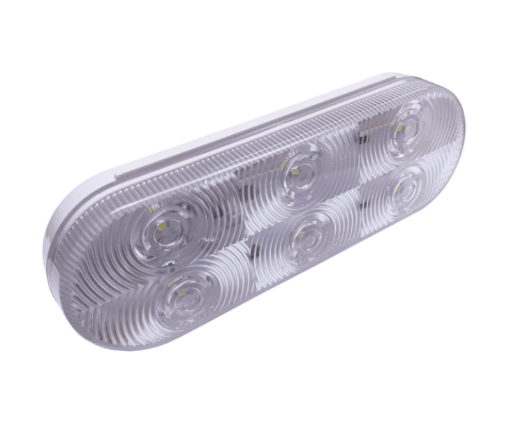 LED Oval Back Up Lamp - Clear