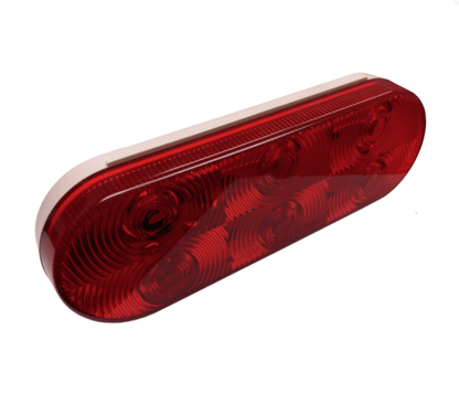 LED red oval stop/tail light