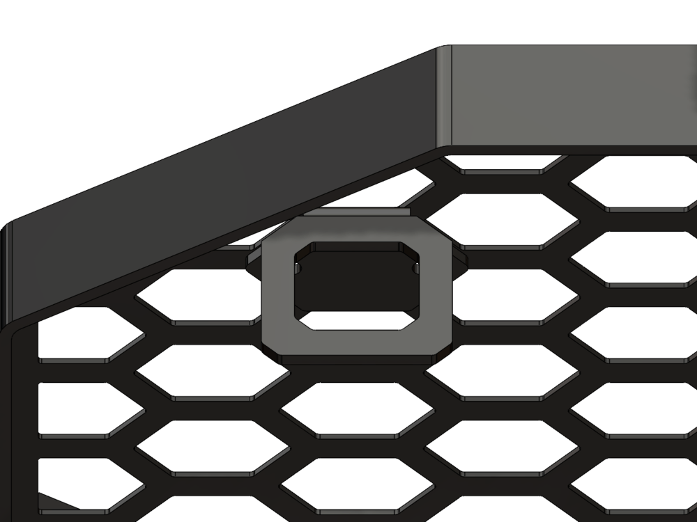 Shovel Mount (Small) (Hex Mesh)