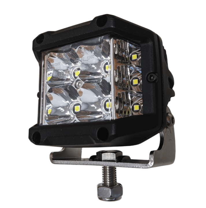 Wide LED Flood Lamp + Side Shooters (3,540 Lumens)